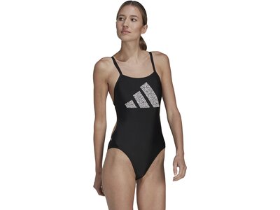 ADIDAS Damen Badeanzug 3BARS PR SUIT Schwarz