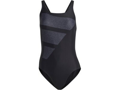 ADIDAS Damen Badeanzug Big Bars Graphic Schwarz