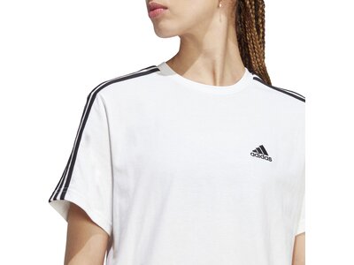 ADIDAS Damen Shirt Essentials 3-Streifen Single Jersey Weiß