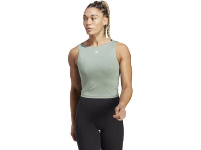 ADIDAS Damen Top YGA ST CRO TK Silber
