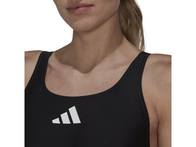 ADIDAS Damen Badeanzug 3 Bar Logo Schwarz