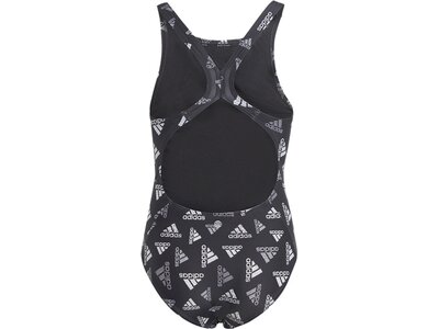 ADIDAS Kinder Badeanzug LOGO SWIMSUIT Schwarz