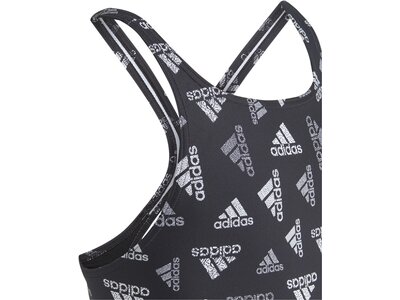 ADIDAS Kinder Badeanzug LOGO SWIMSUIT Schwarz