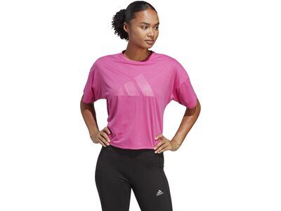 ADIDAS Damen Shirt W I 3 BAR TEE 2 Pink