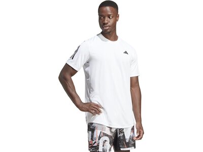 ADIDAS Herren Shirt Club 3-Streifen Tennis Weiß