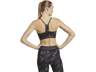 ADIDAS Damen Aeroreact Training Light-Support Techfit Sport-BH Grau