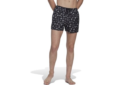 ADIDAS Herren Shorts Logo Print CLX Very Short Length Schwarz