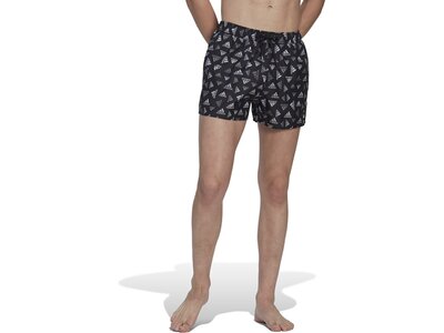 ADIDAS Herren Shorts Logo Print CLX Very Short Length Schwarz