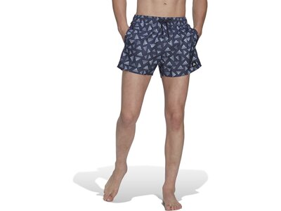 ADIDAS Herren Shorts Logo Print CLX Very Short Length Grau