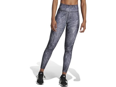 ADIDAS Damen Tights Daily Run Icons Print Grau
