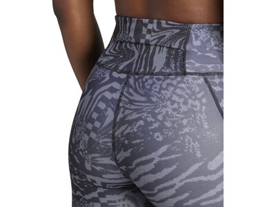 ADIDAS Damen Tights Daily Run Icons Print Grau