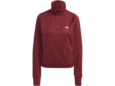 ADIDAS Damen Jacke AEROREADY Game & Go Quarter-Zip Rot