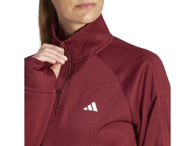 ADIDAS Damen Jacke AEROREADY Game & Go Quarter-Zip Rot