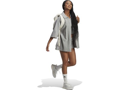 ADIDAS Damen Lounge Terry Loop Hemd Silber