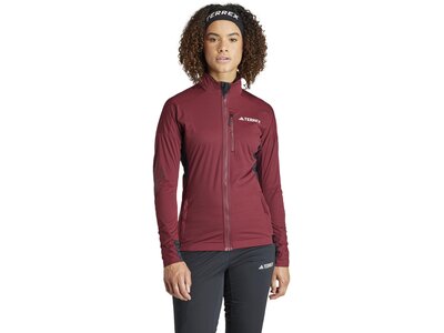 ADIDAS Damen Jacke Terrex Xperior Cross Country Ski Soft Shell Rot