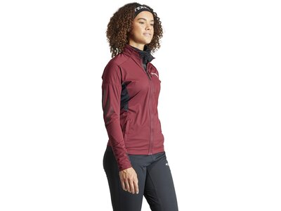 ADIDAS Damen Jacke Terrex Xperior Cross Country Ski Soft Shell Rot