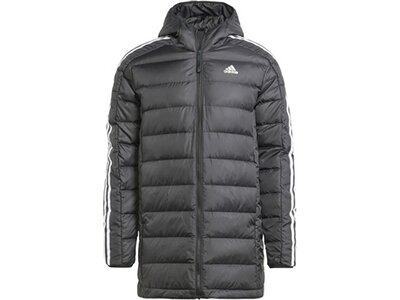 ADIDAS Herren Jacke Essentials 3-Streifen Light Daunenparka Grau