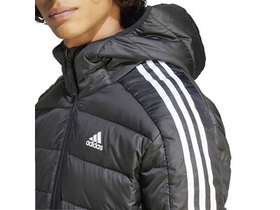 ADIDAS Herren Jacke Essentials 3-Streifen Light Daunenparka Grau