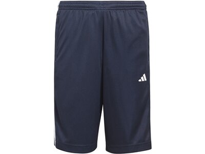 ADIDAS Kinder Shorts Train Essentials AEROREADY 3-Streifen Regular-Fit Blau