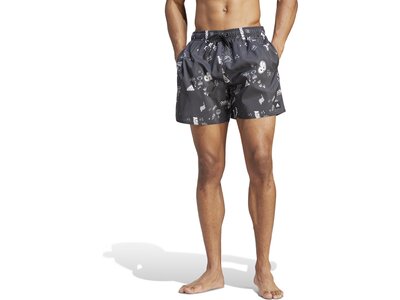 ADIDAS Herren Shorts Brand Love CLX Short-Length Grau