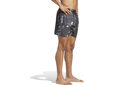 ADIDAS Herren Shorts Brand Love CLX Short-Length Grau