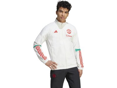 ADIDAS Herren Fanjacke Manchester United Tiro 23 Weiß