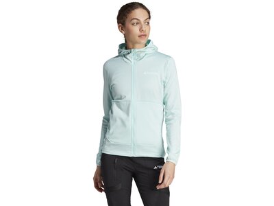 ADIDAS Damen Jacke TERREX XPERIOR LIGHT HOODED FLEECE Grau