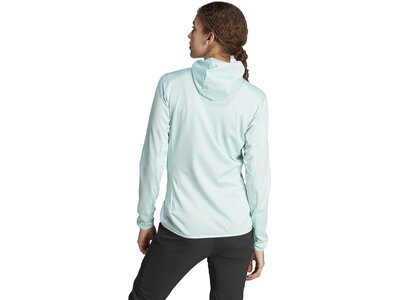 ADIDAS Damen Jacke TERREX XPERIOR LIGHT HOODED FLEECE Grau