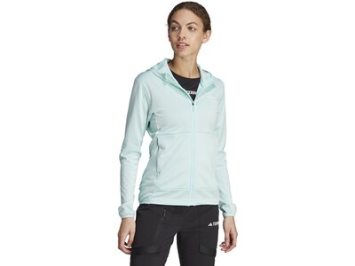 ADIDAS Damen Jacke TERREX XPERIOR LIGHT HOODED FLEECE Grau