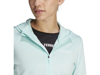 ADIDAS Damen Jacke TERREX XPERIOR LIGHT HOODED FLEECE Grau