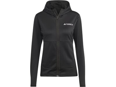 ADIDAS Damen Jacke TERREX XPERIOR LIGHT HOODED FLEECE Schwarz