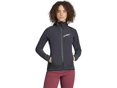 ADIDAS Damen Jacke TERREX Techrock Wind Grau