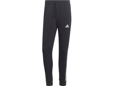 ADIDAS Herren Hose Essentials 3-Streifen Slim-Fit Schwarz