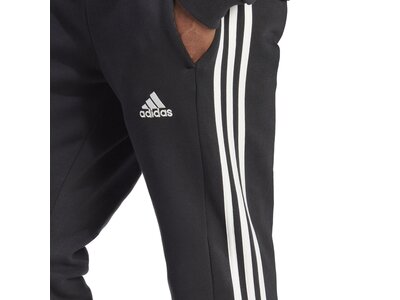 ADIDAS Herren Hose Essentials 3-Streifen Slim-Fit Schwarz