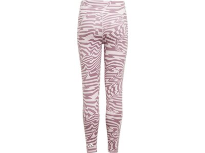ADIDAS Kinder Tight AEROREADY Allover Print Optime High-Rise 7/8 Pocket Kids Pink