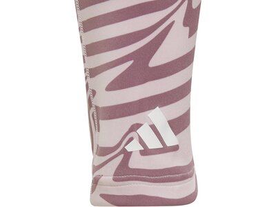 ADIDAS Kinder Tight AEROREADY Allover Print Optime High-Rise 7/8 Pocket Kids Pink