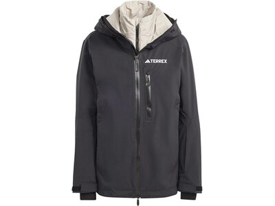 ADIDAS Damen Doppeljacke Terrex Xperior Three-In-One RAIN.RDY Grau