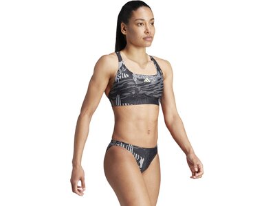 ADIDAS Damen Bikini Allover Graphic Grau