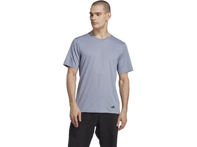 ADIDAS Herren Shirt YOGA BASE TEE Silber