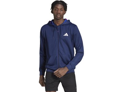 ADIDAS Herren Kapuzensweat TR-ES+ BL FZ JA Blau