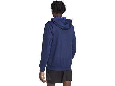 ADIDAS Herren Kapuzensweat TR-ES+ BL FZ JA Blau