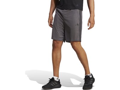 ADIDAS Herren Shorts Train Essentials Piqué 3-Streifen Grau