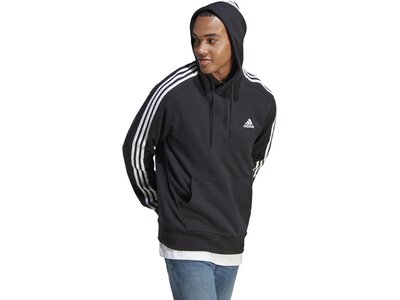 ADIDAS Herren 3-Streifen Hoodie Schwarz