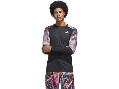 ADIDAS Herren Shirt MEL LS TEE Schwarz