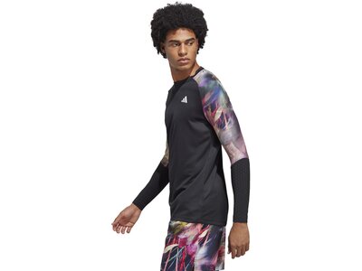 ADIDAS Herren Shirt MEL LS TEE Schwarz