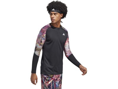 ADIDAS Herren Shirt MEL LS TEE Schwarz
