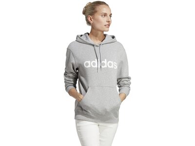 ADIDAS Damen Kapuzensweat Essentials Linear Silber