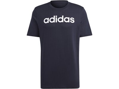ADIDAS Herren Shirt Essentials Single Jersey Linear Embroidered Logo Blau