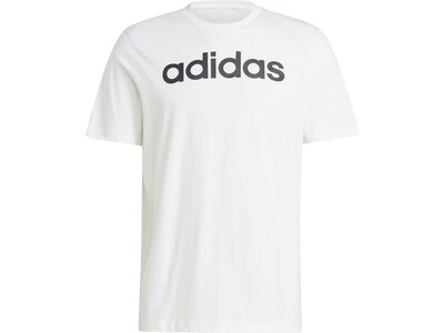 ADIDAS Herren Shirt Essentials Single Jersey Linear Embroidered Logo Weiß