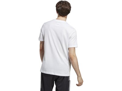 ADIDAS Herren Shirt Essentials Single Jersey Linear Embroidered Logo Weiß